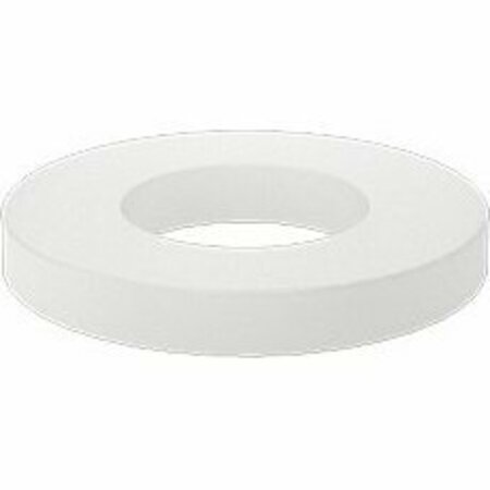 BSC PREFERRED Electrical-Insulating Polypropylene Plastic Washer for 1/4 Screw Size 0.255 ID 0.5 OD, 10PK 98594A440